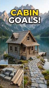 Satisfying Mini Log Cabin Build #satisfying #miniature #cabin