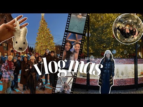 TORONTO WINTER VLOG 🎄 | vlogmas week, winter village & self-care