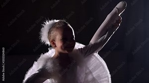 a little girl of 6 years performance of the ballet