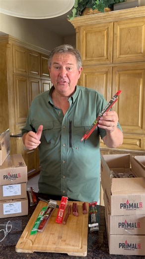 New grass fed brisket sticks. Click the link to shop! https://shop.primaleats.com/ #meatsticks #grassfed #texas | Primal Eats