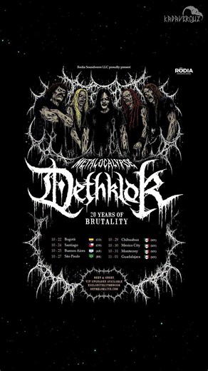Dethklok regresa a Latinoamerica en Octubre 2026