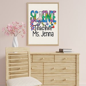 Personalized Science Teacher Gift Science Decor Name Sign for Teacher Science Teacher Desk Sign Teacher Appreciation Back to School Gift - Etsy Canada