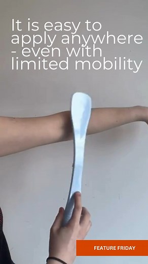 Feature Friday! Easy Reach Lotion Applicator - The Easy Reach folding lotion and cream applicator helps you reach your back or any other tricky area. Perfect to apply lotion, sunscreen or even fake tan! A robust, quality product with hygienic advantages over fixed sponge applicators. https://agedcareandmedical.com.au/.../easy-reach-lotion... #livingathome #occupationaltherapy #homecarehub | Aged Care & Medical