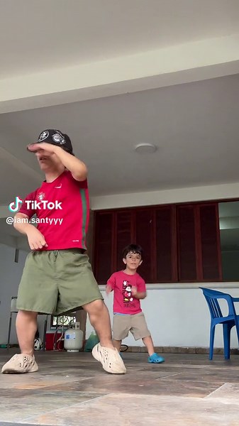 Dance Routine Between Adult and Child