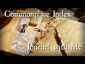 COMMONPLACE vs WASTE BOOK 📖🪶 Cozy Index and Journal with Me
