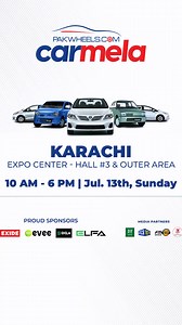 17K views · 87 reactions | GLM Motors is coming to PakWheels Karachi Car Mela 2025! Get a chance to buy your favorite car there!  Date: Sunday, July 13th  Time: 10 AM to 6 PM  Venue: Expo Center – Hall #3 & Outer Area Register your car: https://buff.ly/U4hwu8b | PakWheels.com | Facebook