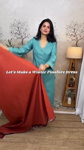 129K views · 3.8K reactions | A complete stitching process of a winter pinafore dress Full tutorial on my YouTube channel #colouofthreads #sewing #diy #selfmade #explore | Colour of threads | Facebook