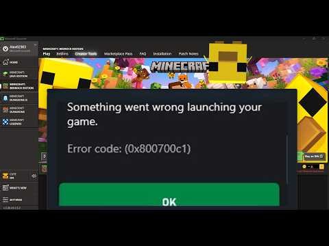 Fix Minecraft Launcher Not Launching Error Code (0x800700c1) On Windows PC