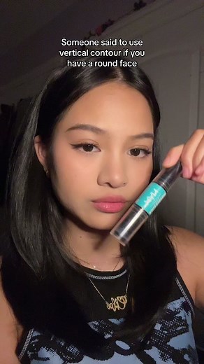 My face really shape shifted 😭✋ #verticalcontour #roundface | nyx contour sticks