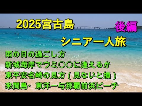 宮古島シニア一人旅後編