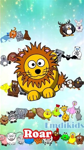 Learn Colors with Animal Sounds Song #nurseryrhymes #colors #shorts