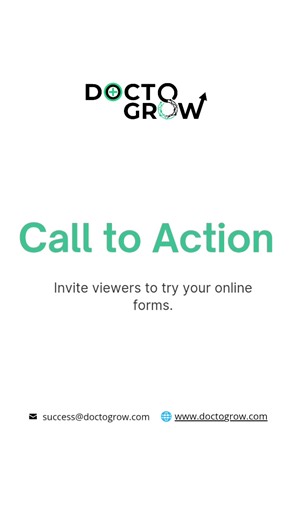 Transform your patient intake process with our digital solution! See how easy it is to say goodbye to paperwork, watch a mobile demo, get time-saving tips, and hear from satisfied patients. We invite you to try our online forms and experience the difference! #PatientIntakeTransformation #HealthcareInnovation #MobileFormsForHealthcare #EfficientFormDesignTips | DoctoGrow