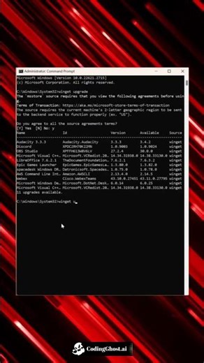 Update ALL Your PC Apps with ONE Command (Windows Winget Trick!)