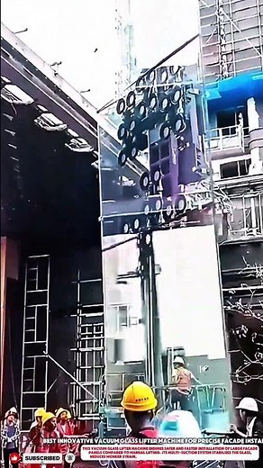 Best Innovative Vacuum Glass Lifter Machine for Precise Facade Install #innovative #machine#shorts