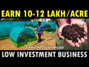 How to start Vermicomposting Business at Low Investment / Cost | HDPE Vermicompost Bed