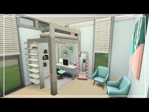 Sims 4 Room Build | Teen Bedroom (Working Bunk!!)