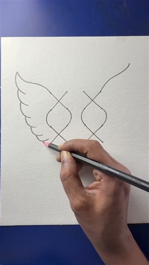 Simple and easy eagle drawing with pencil