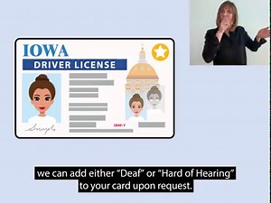 Deaf or hard-of-hearing? You can request a hearing status indicator on your driver's license or ID card. This status is also noted in the database used by law enforcement to make your interactions more successful. | Iowa Department of Transportation | Facebook