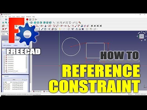 FreeCAD How To Use Reference Constraint
