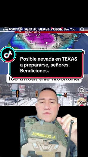 Una posible nevada en TEXAS, señores a prepararse, porque esto se puede estar poniendo feo, bendiciones y hasta la próxima soy Houston Tcode #9HoustontCode0 #latinosunidos🇵🇪🇧🇷🇦🇷🇲🇽🇦🇲🌎🇬🇹🇸🇻🇨🇴🇳🇮🇭🇳🇲🇽 @Carlos_Eduardo_Espina @Telemundo40 @Benjamín Zamora @Fox News @Telemundo New Orleans @News Nation @Benjamín Zamora @ABC News