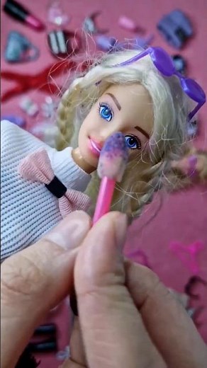 Unboxing & Dress Up💜 Barbie New Stylish Outfit with Denim Short 💜 #barbie #dresstoimpress #dressup