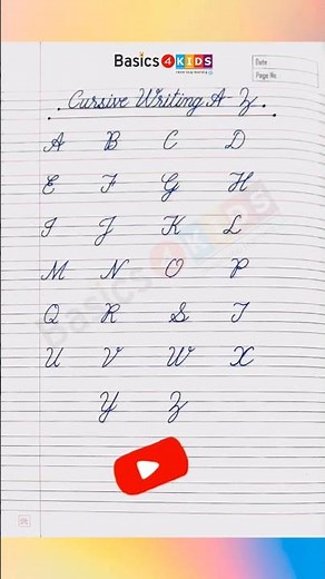 How To Write Capital Letters In Cursive Handwriting For Beginners | Learn Cursive Handwriting A to Z
