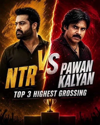 NTR vs Pawan Kalyan: Top 3 Highest Grossing Movies Revealed! #shorts #tollywood #NTR #PawanKalyan