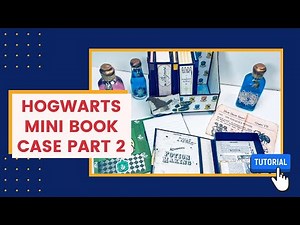 Hogwarts Mini Bookcase, Notebooks & Book Boxes Tutorial | Harry Potter Part 2
