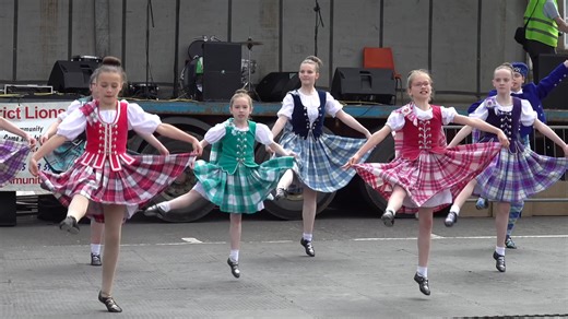 A display of the Flora MacDonald's Fancy Scottish HIghland dance by juniors of the Lindsay School of dance in Laurencekirk and Stonehaven. This was during the 2024 Stonehaven Feein' Market held on Saturday 1st June 2024. Flora MacDonald helped Bonnie Prince Charlie escape to the Isle of Skye on his way to France in 1746, after his defeat at the Battle of Culloden. Such heroism won her the admiration of the Scottish people who honoured her in this dance. #stonehaven #feeinmarket #highlanddancing 