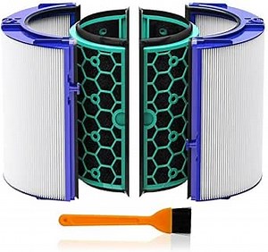 TP04 Filter Replacements for Dyson HP04 TP04 DP04 TP05 DP05 Air Purifier, Fan Filter Replacements for Dyson,360 Combi Glass Hep+Carbon Air Purifier F-ilter(Not for HP07 TP01 TP02 TP07 HP09)