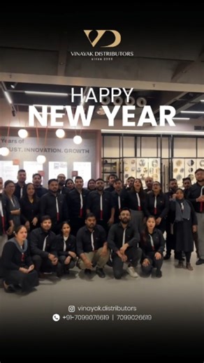 New year. New beginnings. New spaces to fall in love with.✨ As we step into 2026, the Vinayak Distributors team wishes you a year filled with smart designs, strong builds, and beautiful homes — crafted with #VinayakDistributors at the heart of it.🏡🔧 ✨ Visit us today and start your New Year upgrade! Happy New Year from all of us.🎉🥂 [sliding partition, affordable hardware, hardware store near me, trusted hardware shop, best hardware prices, quality hardware supplies, hardware distributor] | Vi