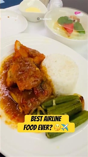 Best Airline Food? Malaysia Airlines Fish Curry in Business Class! 🍛✈️