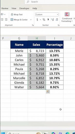 Excel trick in 5 seconds | Stop Calculating % Manually in Excel