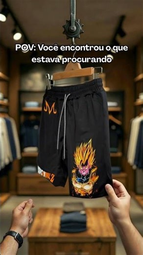 Short Anime #MODA #MODAMASCULINA #MASCULINO #TikTokShopBrasil #AchadinhosTikTok