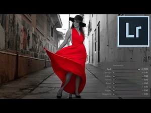 Adobe Lightroom Tutorial: How to Isolate Color with HSL (Black White Pop)