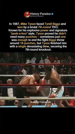 He Tried 18 Punches — Tyson Ended It With One #history #usa