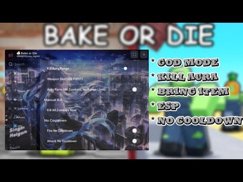 BAKE OR DIE SCRIPT | LOLIHUB / HINNIOS | PASTEBIN | DIRECT LINK