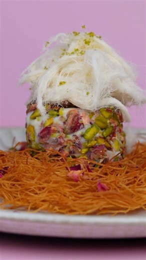 Amani khazaal Krayem on Instagram‎: "Forget store-bought tubs 😍 traditional Arabic ice cream (booza) gets its signature stretch from two magical ingredients: ✔️Salep (Sahleb) – a rare orchid root powder that gives it that irresistible chewy texture. ✔️Mastic gum – a resin that adds a unique, floral aroma and smooth finish. My no-churn version recreates that authentic Lebanese flavour without the hassle, rich, silky and infused with roasted pistachios for the ultimate summer treat. Make it once