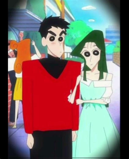 shinchan and Nanako love ❤️ # Lakshman's little world