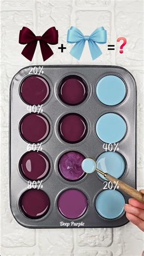 Dusty Mauve & Periwinkle Color Palette #colorpalette #colormixing #colormix #artshorts #satisfying