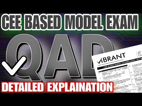 CEE Based Model Exam Question Answer Discussion (QAD) 2026/01/03