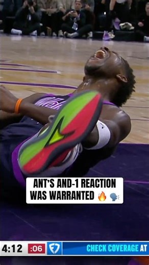 Ant had to let them know after this and-1 finish