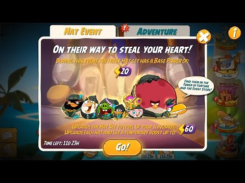 ANGRY BIRDS 2 TOWER OF FORTUNE - THE HEIST HAT SET