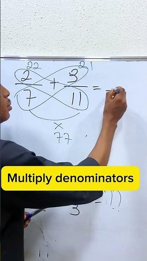 How to add fractions of different denominators. #math #STEMEducation #fractions #fractionfun