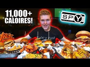 THE ULTIMATE SPORTS BAR MENU CHALLENGE! | 11,000+ Calories | Epic Cheat Meal