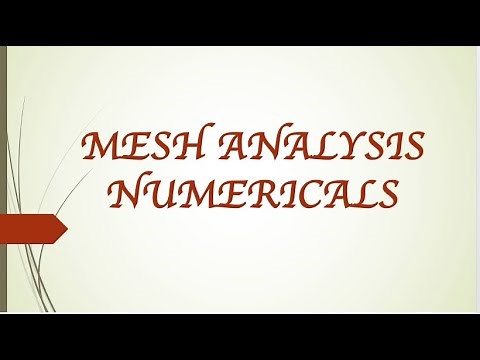 Mesh Analysis Numerical Examples #circuitanalysis #meshanalysis #kvl #dccircuits