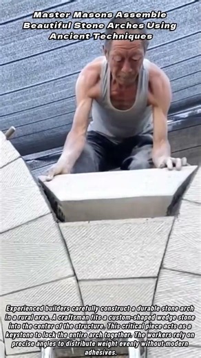 Master Masons Assemble Beautiful Stone Arches Using Ancient Techniques