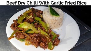 14K views · 802 reactions | Beef Dry Chilli Recipe With Garlic Fried Rice #Beefdrychilli #garlicfriedrice For More Videos :  Www.youtube.com/c/cookingwithkawish | Cooking with kawish | Facebook