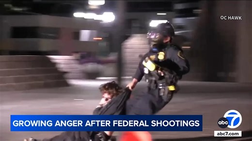 Santa Ana protest turns violent as federal officers move in on demonstrators
