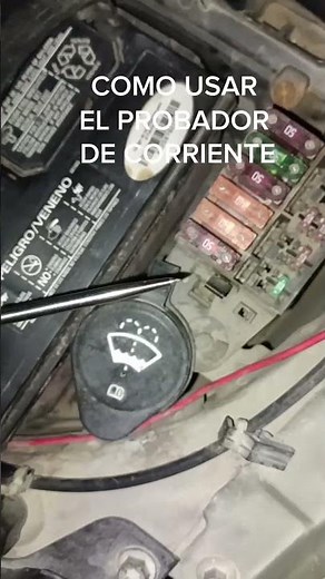 COMO USAR UN PROBADOR DE CORRIENTE ? #electronicaautomotriz #automobile #electricidadautomotriz